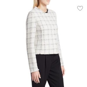 Akris Punto Ivory Checkered Blazer